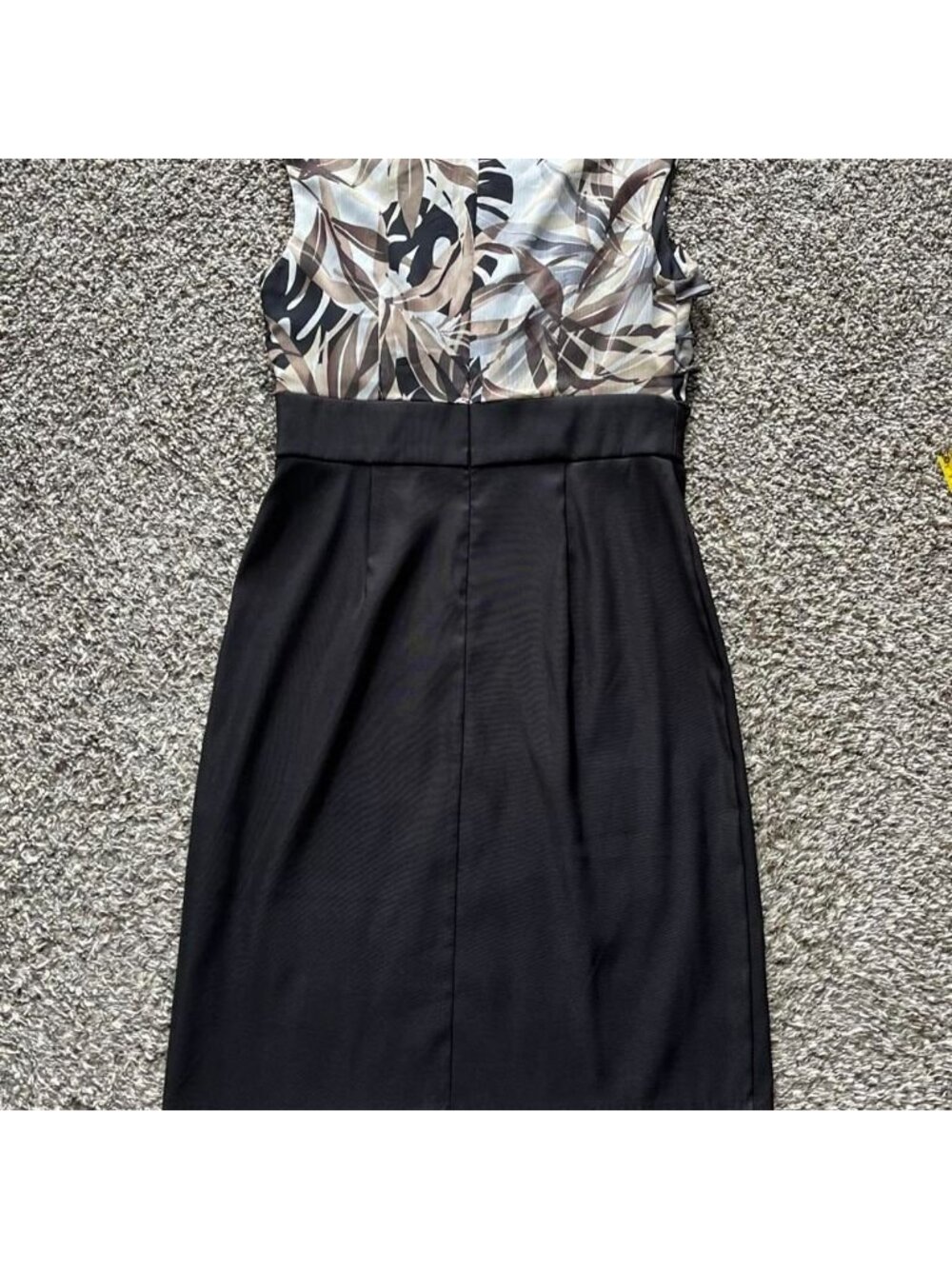 Connected Apparel A-line Midi Sz 10 Black Dress Ruffles Shabby Chic Country Girl - Picture 4 of 8